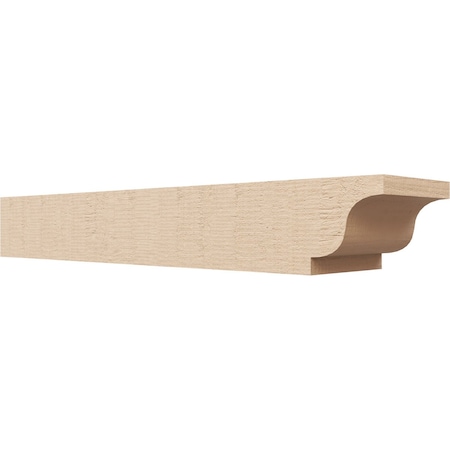 Ekena Millwork 6in. W x 4in. H x 28in. L Newport Woodgrain TimberThane Rafter Tail, Primed Tan RFTUR06X04X28NEWRCPR